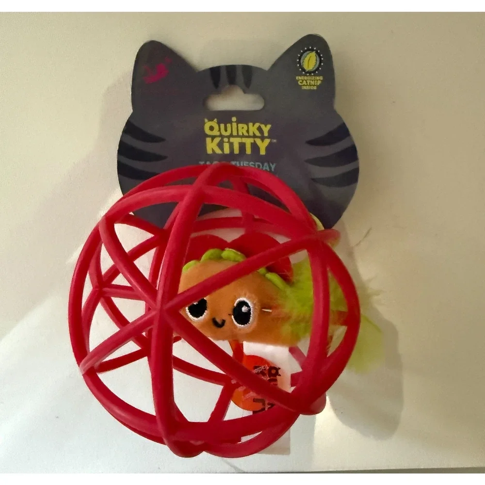 Quirky Kitty Interactive Cat Toys Tippy Toucan Bird In A Cage & SmartyKat Laser